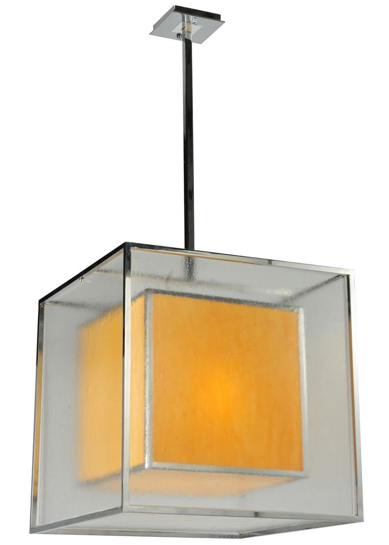 Meyda Tiffany 128290 Three Light Pendant, Chrome