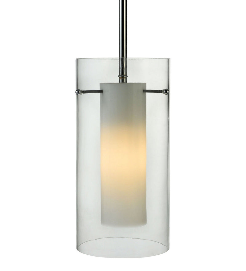 Meyda Tiffany 128333 One Light Mini Pendant, Chrome