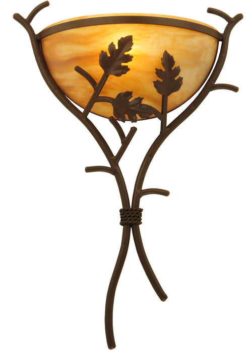 Meyda Tiffany 128676 One Light Wall Sconce, Cafe Noir