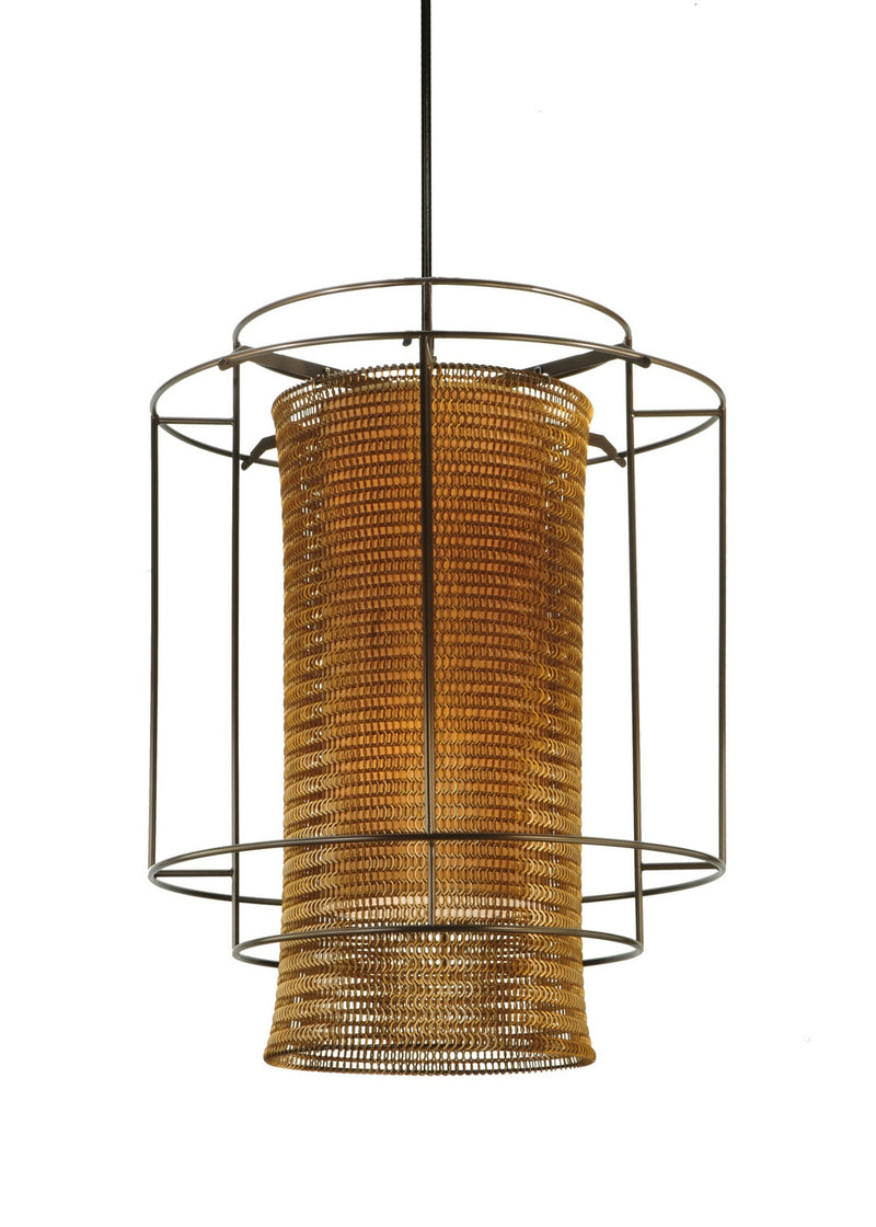 Meyda Tiffany 128783 Four Light Pendant, Timeless Bronze