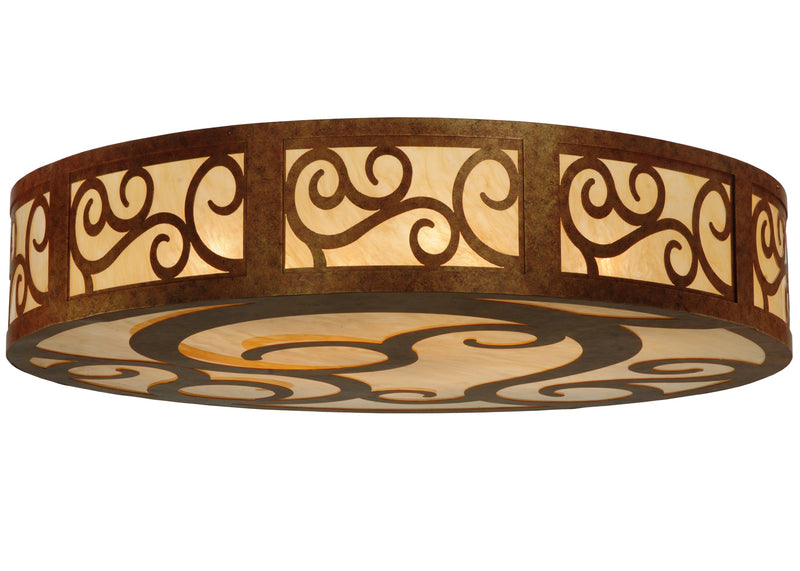 Meyda Tiffany 128881 12 Light Flushmount, Autumn Leaf