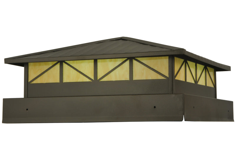 Meyda Tiffany 129024 LED Pier Mount, Craftsman Brown
