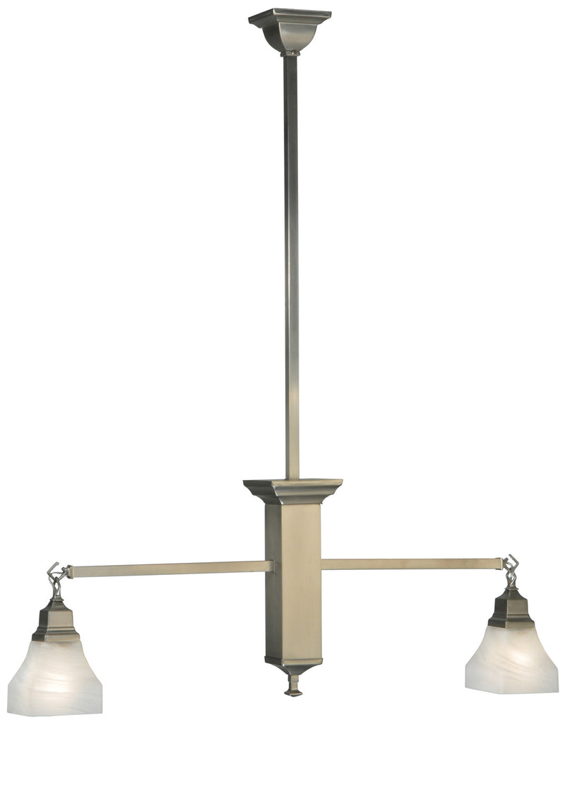 Meyda Tiffany 129070 Two Light Island Pendant, Nickel
