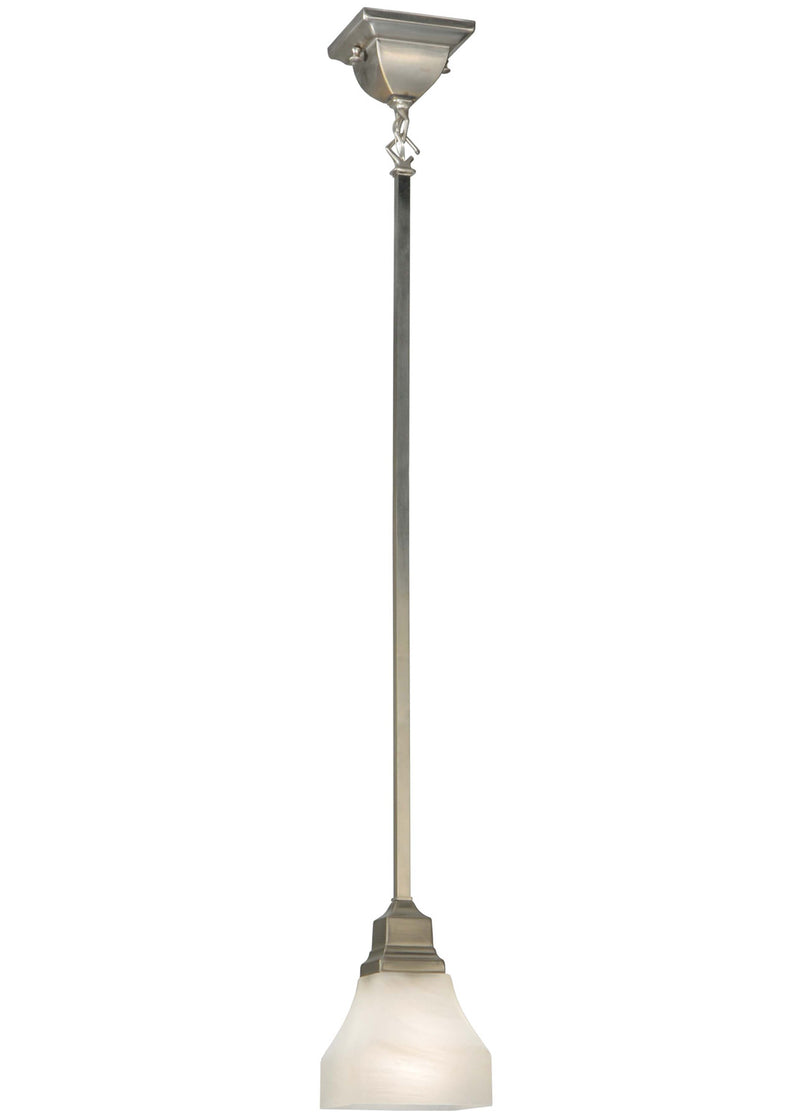 Meyda Tiffany 129072 One Light Mini Pendant, Brushed Nickel