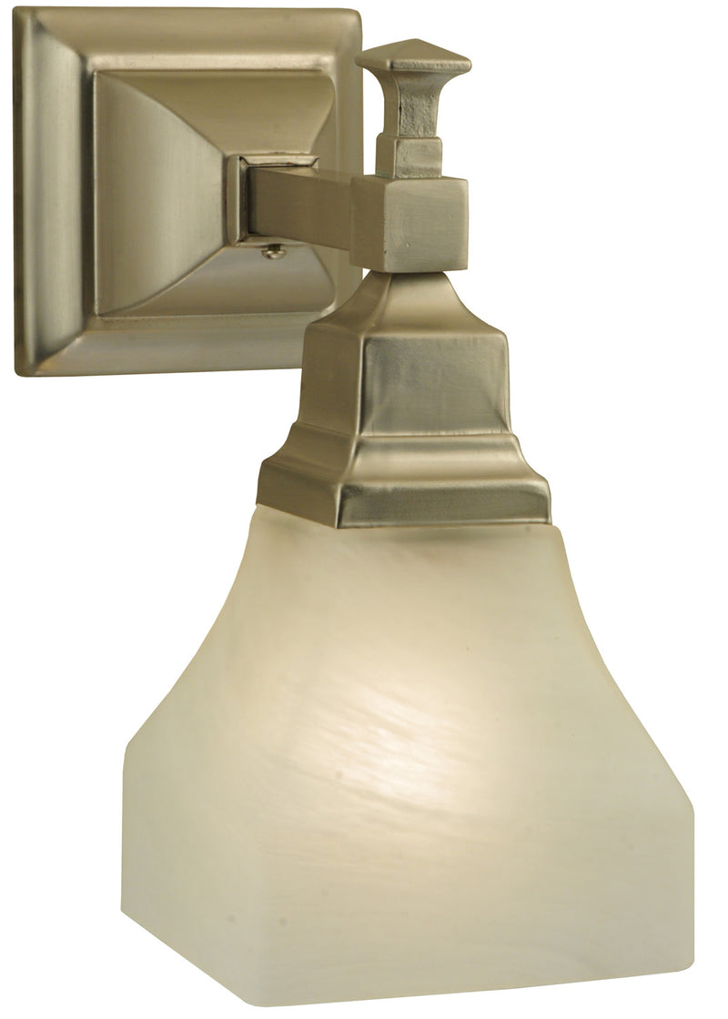Meyda Tiffany 129074 One Light Wall Sconce, Brushed Nickel