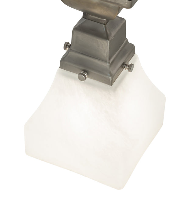 Meyda Tiffany 129075 One Light Flushmount, Brushed Nickel