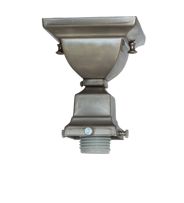 Meyda Tiffany 129075 One Light Flushmount, Brushed Nickel
