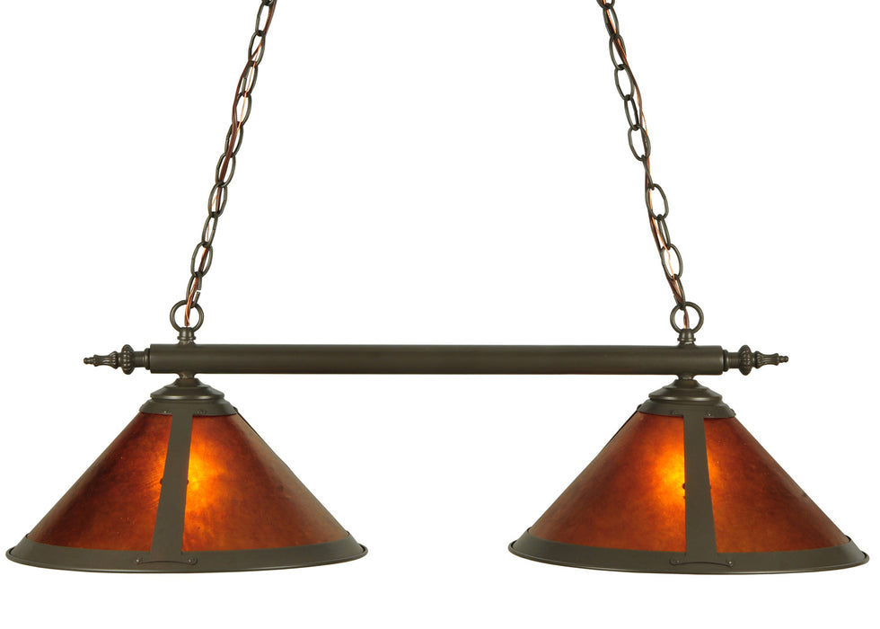 Meyda Tiffany 129114 Two Light Island Pendant, Steel