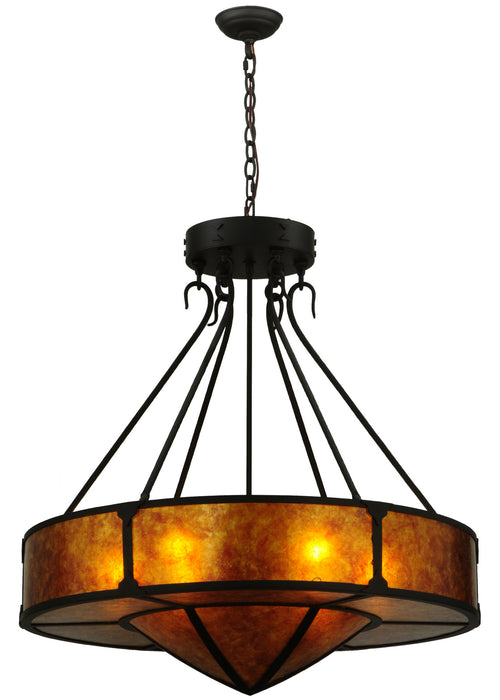 Meyda Tiffany 129115 Six Light Inverted Pendant, Oil Rubbed Bronze