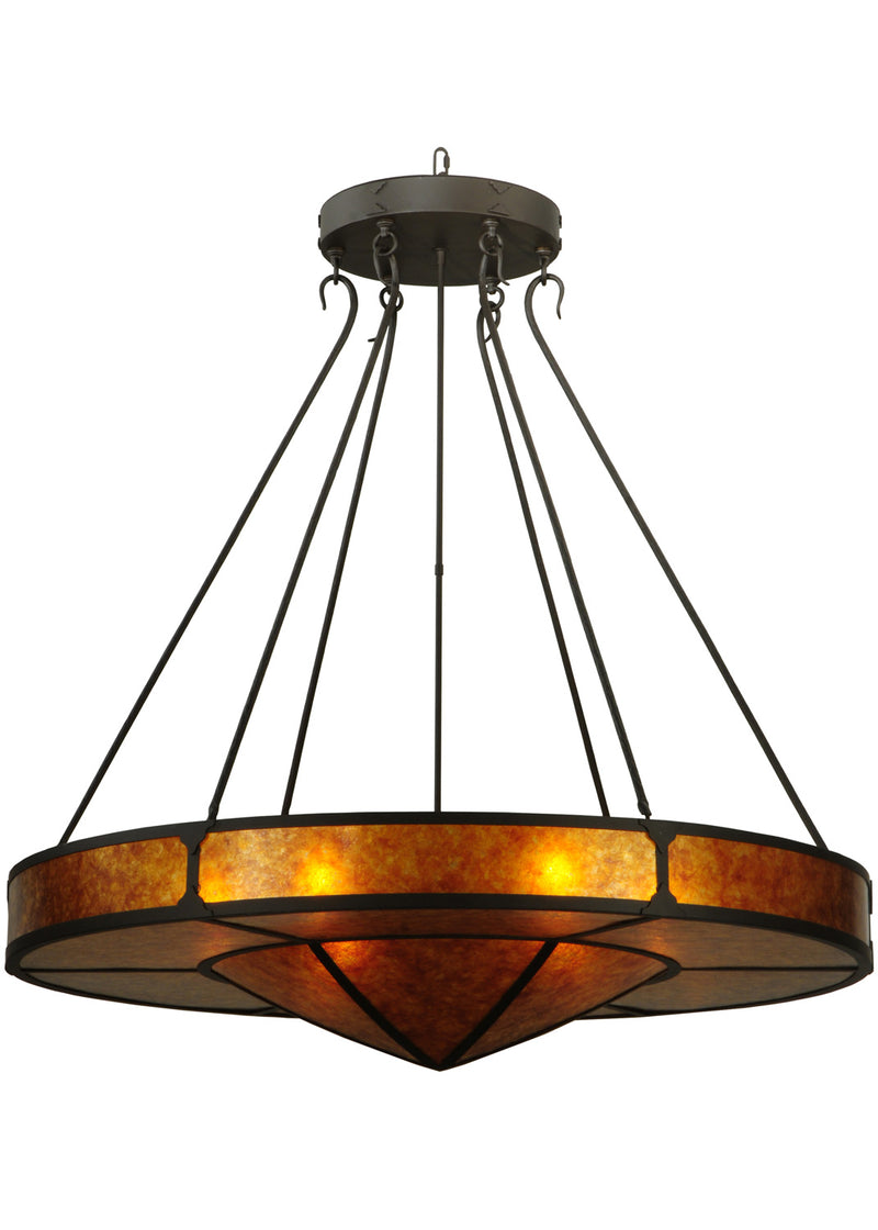 Meyda Tiffany 129154 Six Light Inverted Pendant, Oil Rubbed Bronze