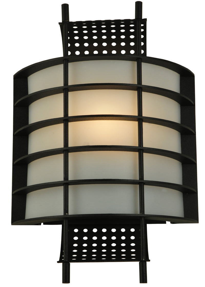 Meyda Tiffany 129183 One Light Wall Sconce, Black