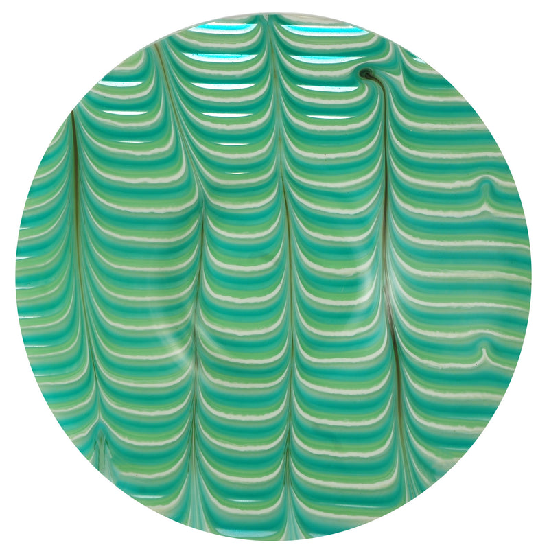 Meyda Tiffany 129205 Glass Plate, Lt Blue Spiaggia