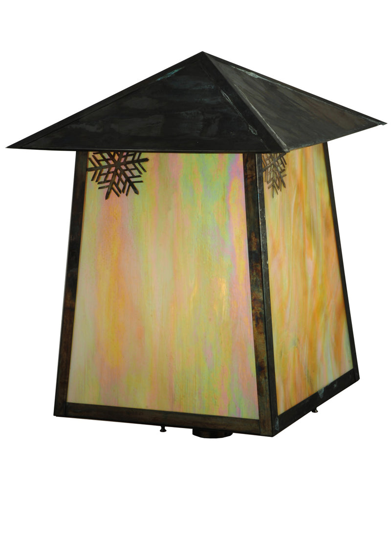 Meyda Tiffany 129246 One Light Post Mount, Vintage Copper