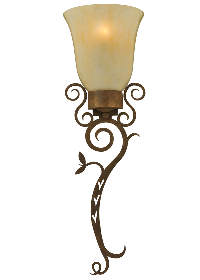 Meyda Tiffany 129314 One Light Wall Sconce, Pompeii Gold