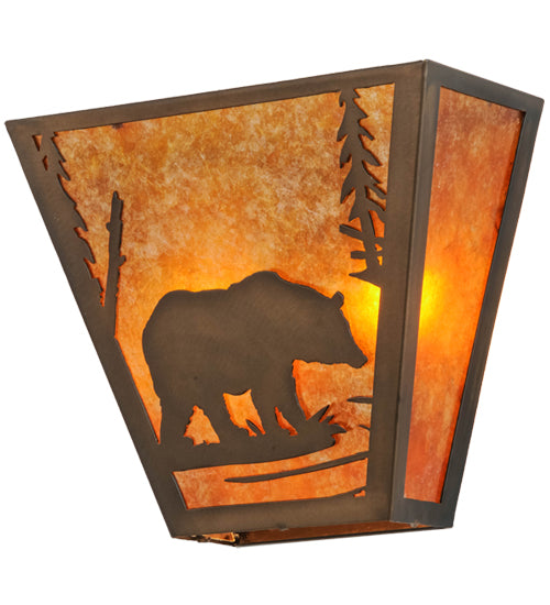 Meyda Tiffany 129337 Two Light Wall Sconce, Antique Copper