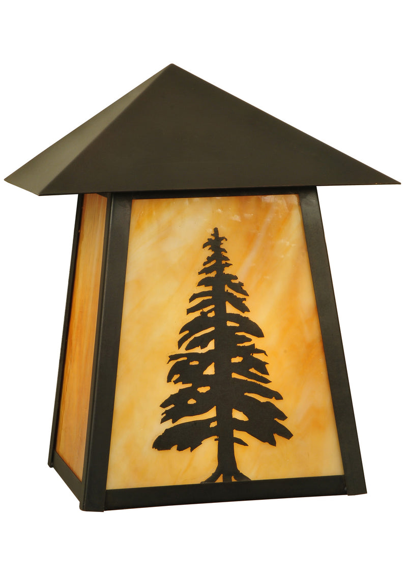 Meyda Tiffany 129502 One Light Wall Sconce, Craftsman Brown