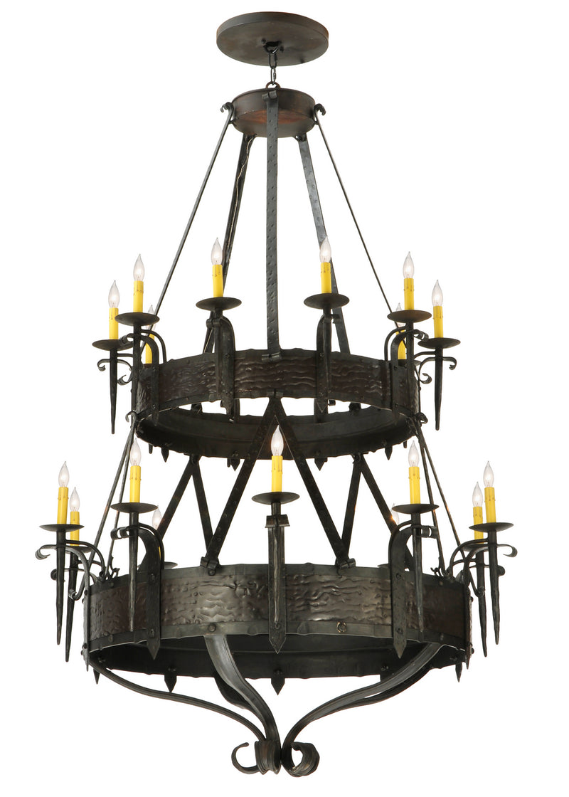 Meyda Tiffany 129518 20 Light Chandelier, Costello Black