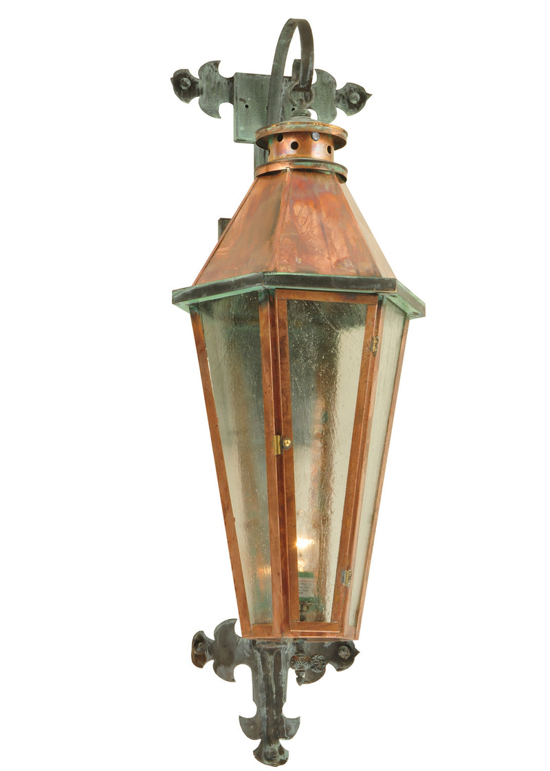 Meyda Tiffany 129569 One Light Wall Sconce, Raw Copper And Verdigris