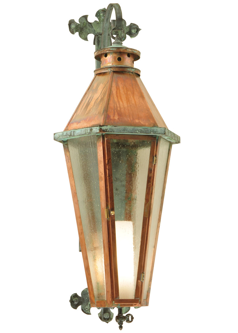 Meyda Tiffany 129598 One Light Wall Sconce, Vintage Copper & Verdi Brass