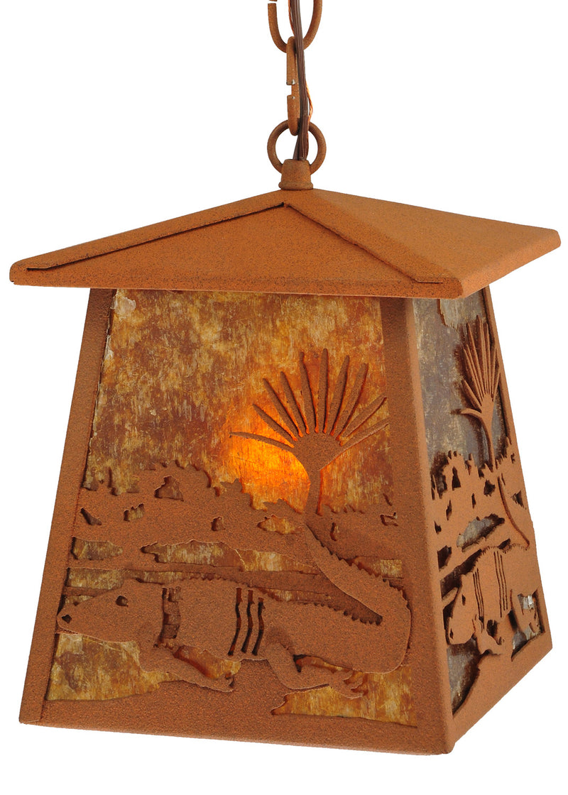 Meyda Tiffany 129680 One Light Pendant, Rust
