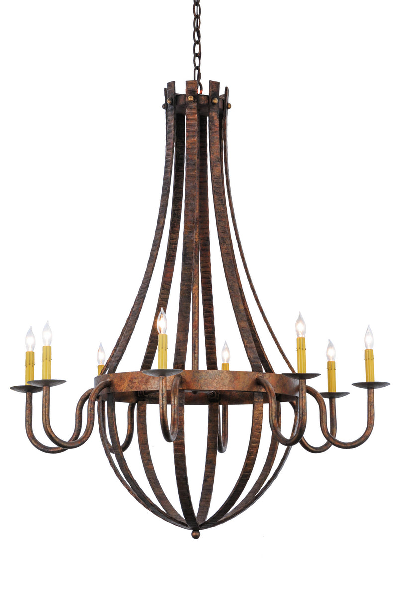 Meyda Tiffany 129824 Eight Light Chandelier, Rococco