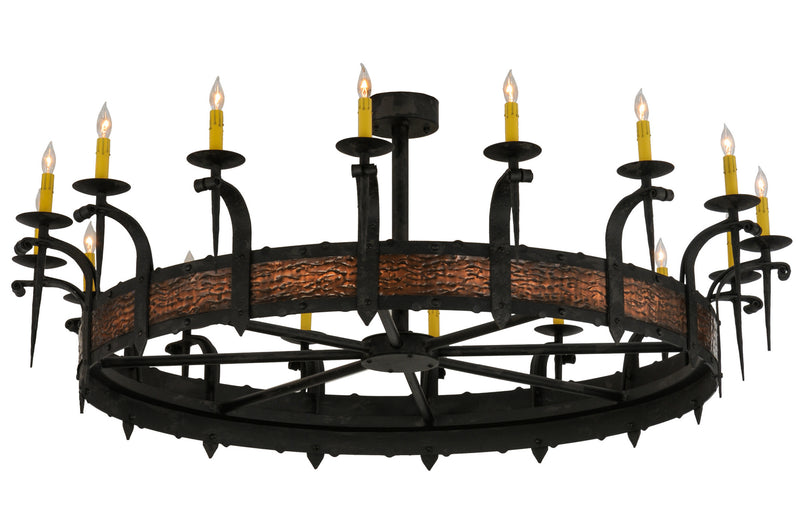 Meyda Tiffany 130021 16 Light Chandelier, Costello Black