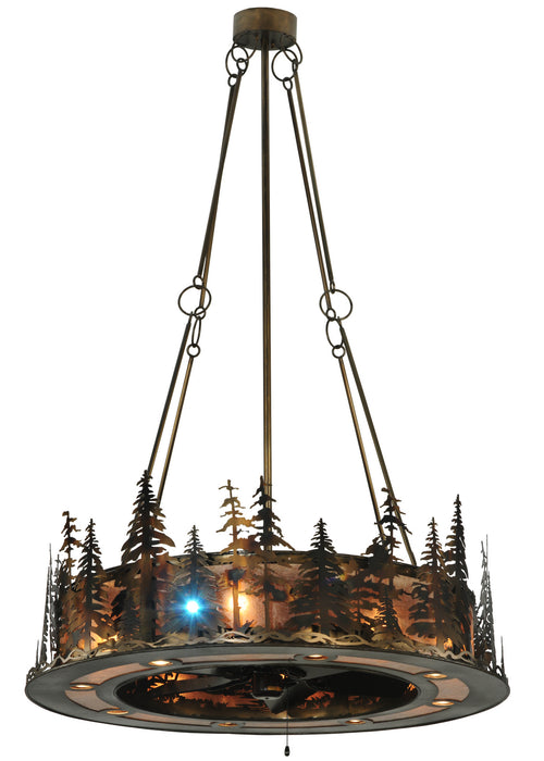 Meyda Tiffany 130184 13 Light Chandelier, Burnished Copper