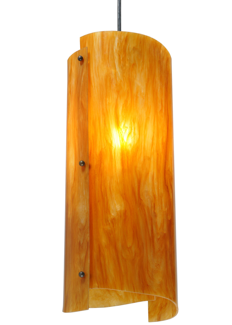 Meyda Tiffany 130187 One Light Pendant, Coffee Bean