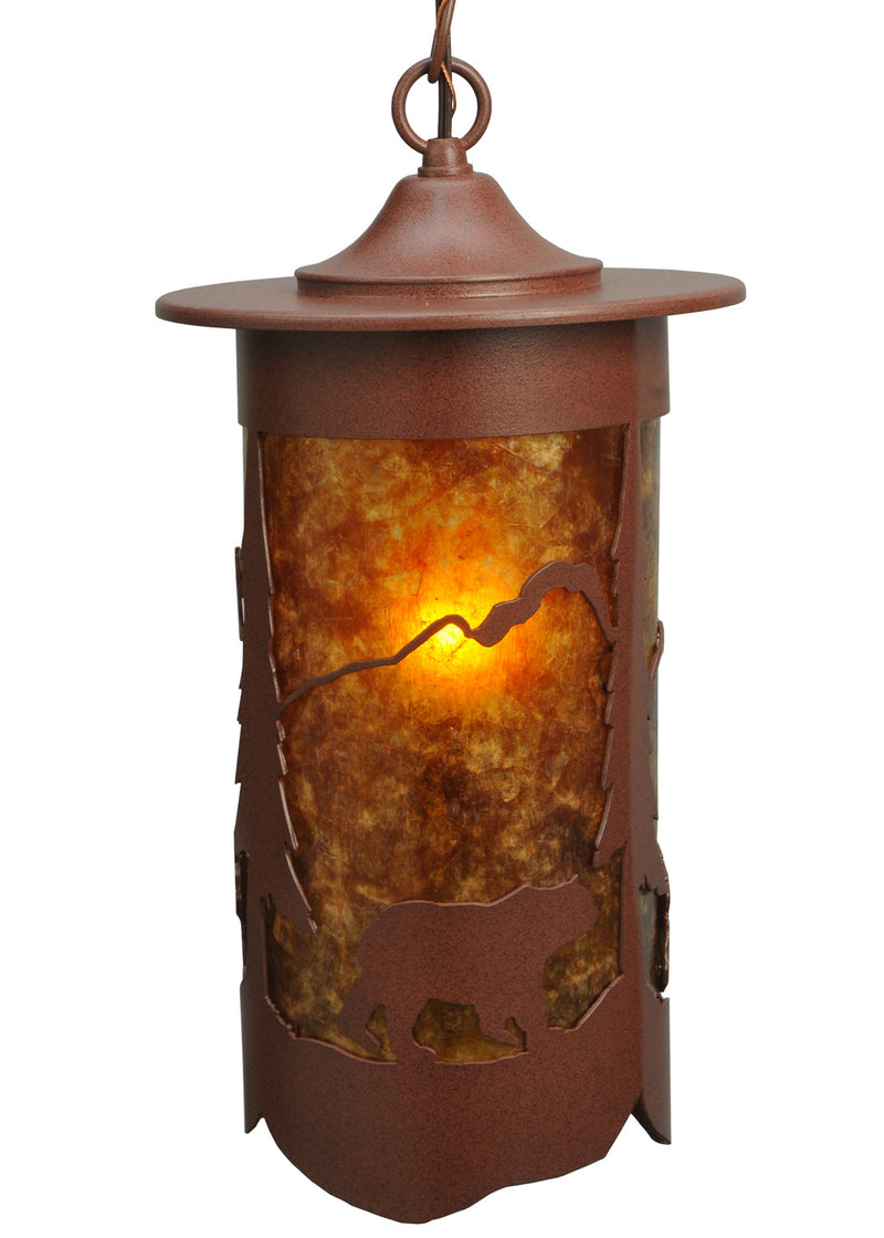 Meyda Tiffany 130239 One Light Pendant, Rust
