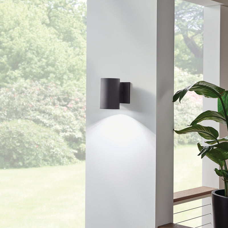 Kichler 11250BKT30 LED Outdoor Wall Mount, Textured Black