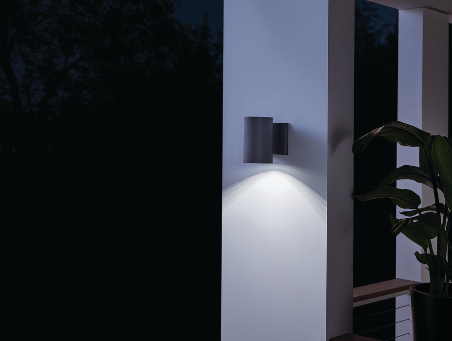 Kichler 11250BKT30 LED Outdoor Wall Mount, Textured Black
