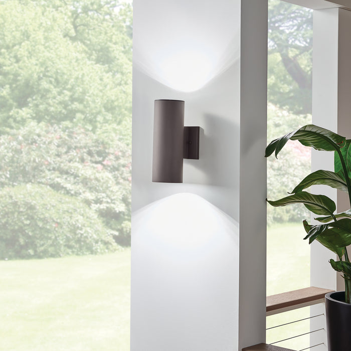 Kichler 11251AZT30 LED Outdoor Wall Mount, Textured Architectural Bronze