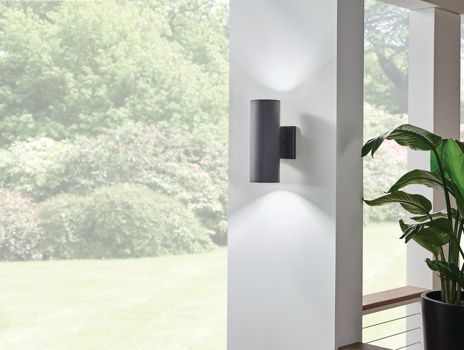 Kichler 11251BKT30 LED Outdoor Wall Mount, Textured Black