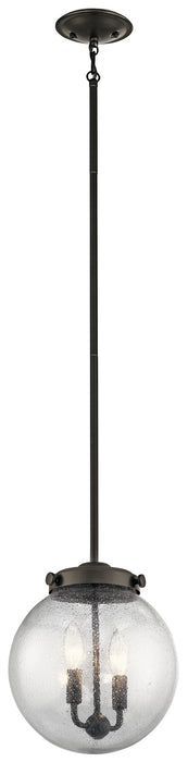 Kichler 42588OZ Two Light Pendant, Olde Bronze