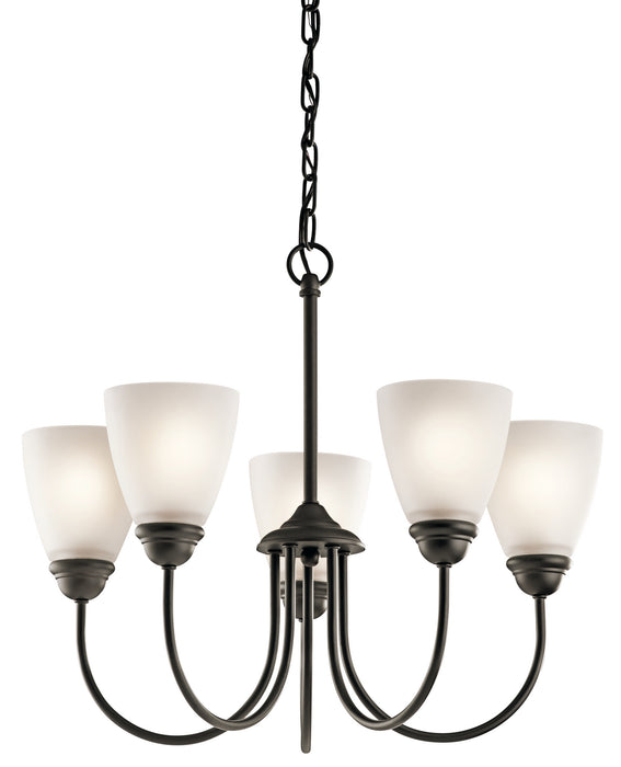 Kichler 43638OZ Five Light Chandelier, Olde Bronze