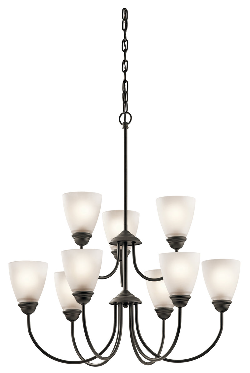 Kichler 43639OZ Nine Light Chandelier, Olde Bronze