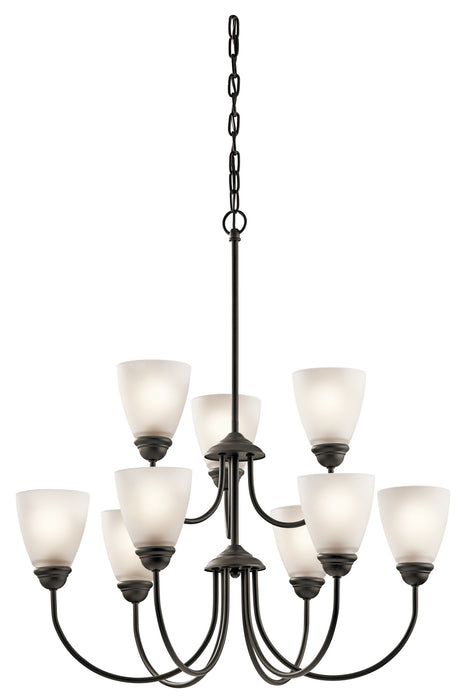 Kichler 43639OZ Nine Light Chandelier, Olde Bronze