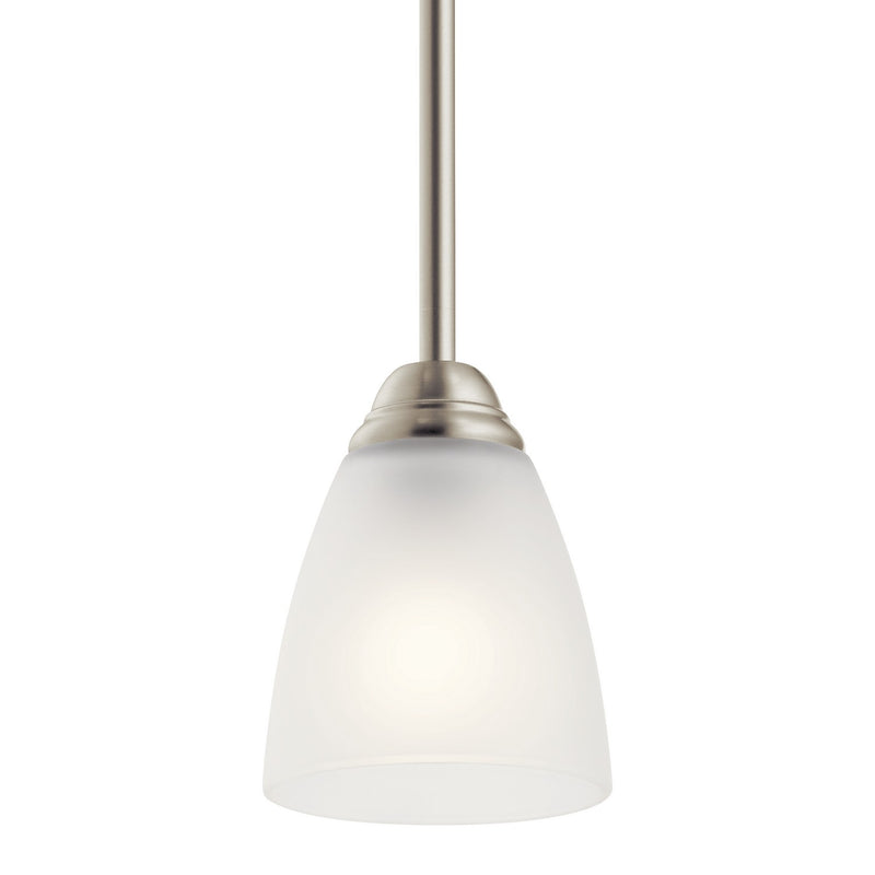 Kichler 43640NI One Light Mini Pendant, Brushed Nickel
