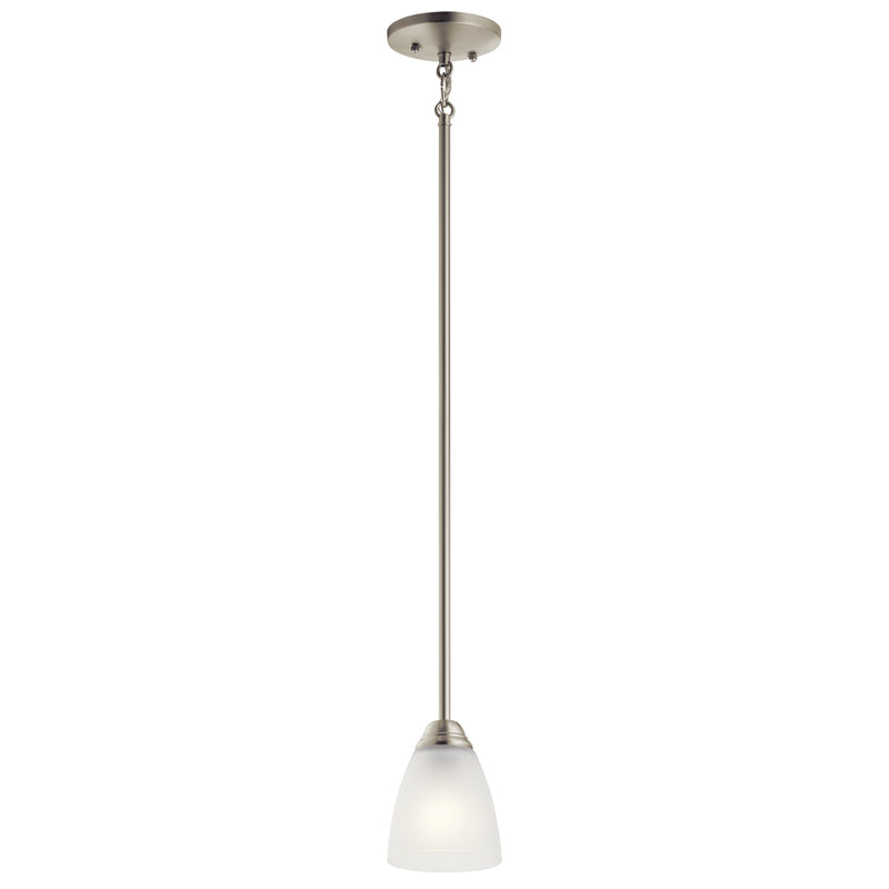 Kichler 43640NI One Light Mini Pendant, Brushed Nickel