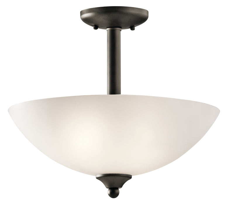 Kichler 43641OZ Two Light Pendant/Semi Flush, Olde Bronze