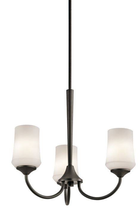 Kichler 43664OZ Three Light Chandelier, Olde Bronze