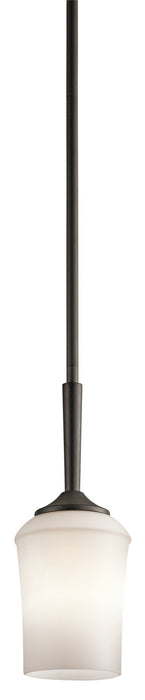 Kichler 43668OZ One Light Mini Pendant, Olde Bronze