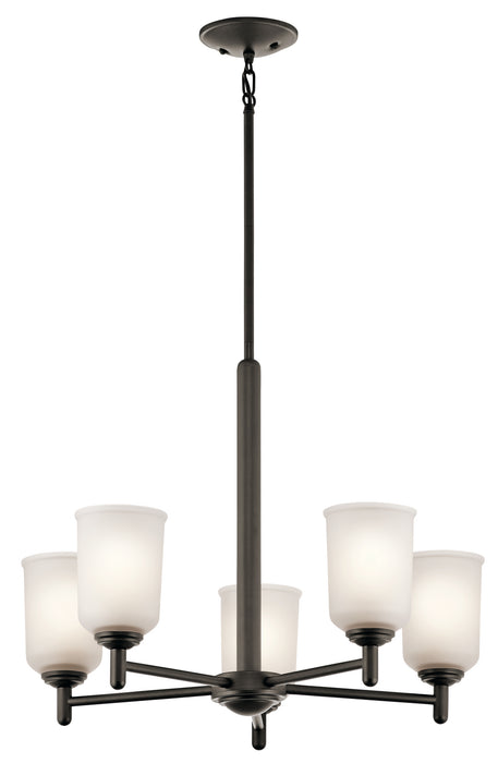 Kichler 43671OZ Five Light Chandelier, Olde Bronze