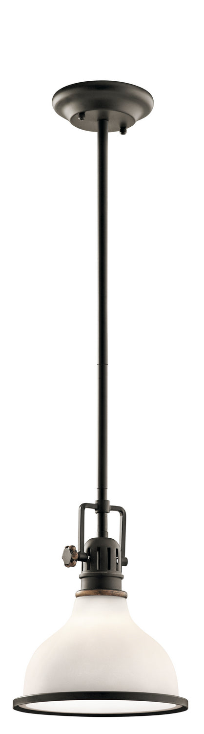 Kichler 43764OZ One Light Mini Pendant, Olde Bronze