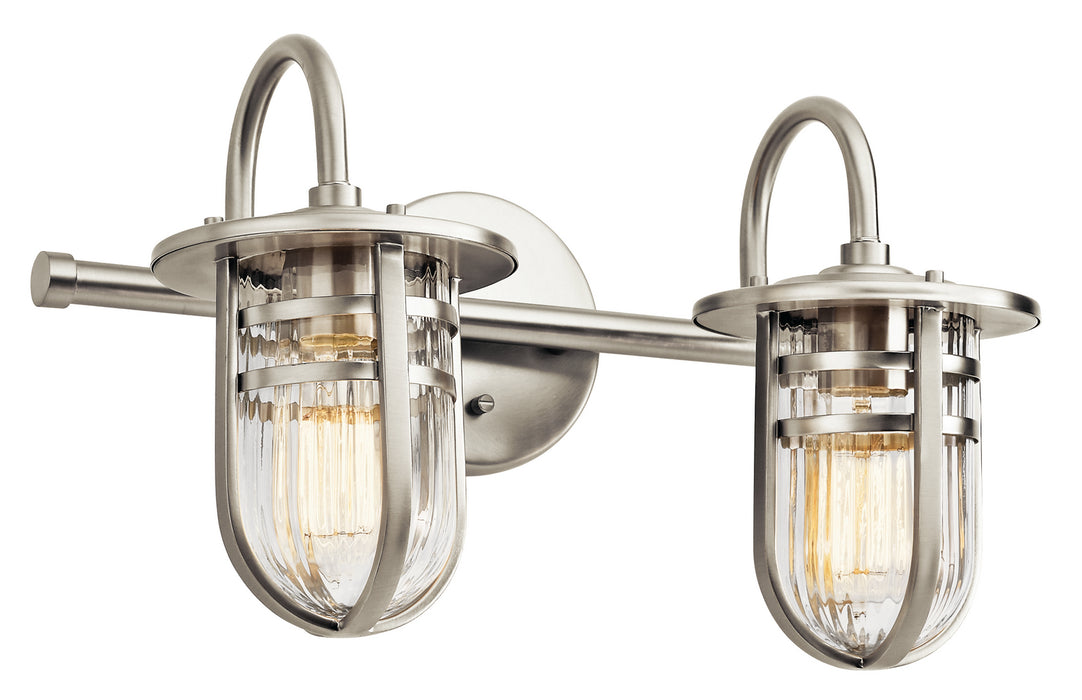 Kichler 45132NI Two Light Bath, Brushed Nickel