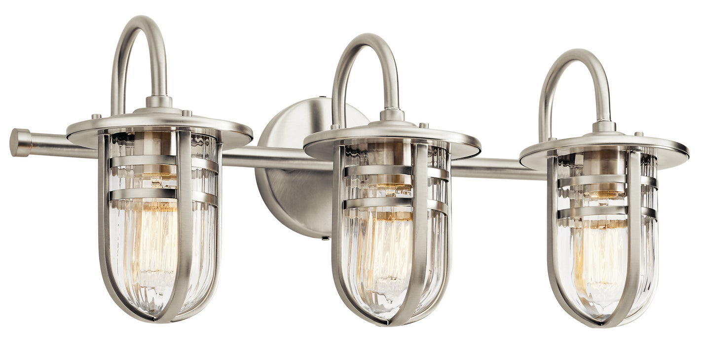 Kichler 45133NI Three Light Bath, Brushed Nickel