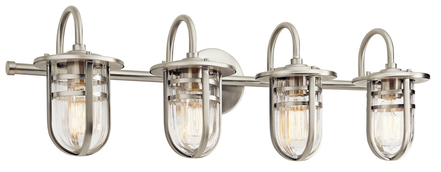 Kichler 45134NI Four Light Bath, Brushed Nickel