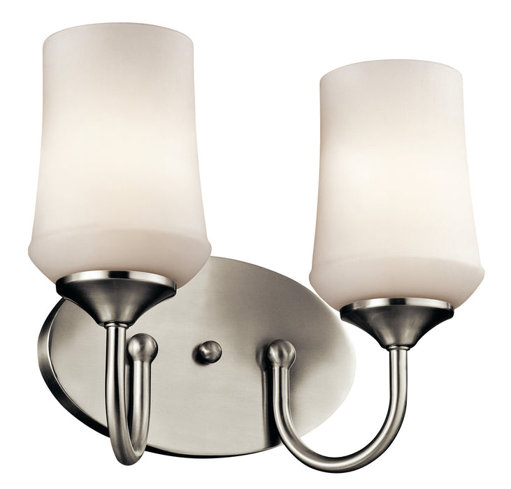 Kichler 45569NI Two Light Bath, Brushed Nickel
