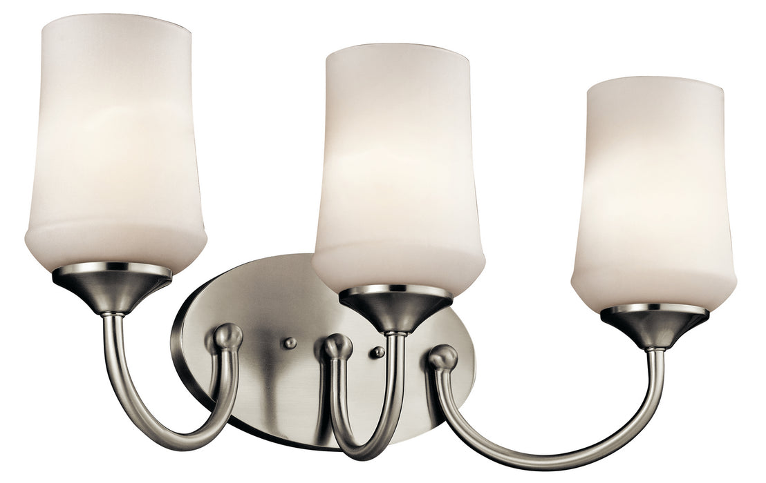 Kichler 45570NI Three Light Bath, Brushed Nickel