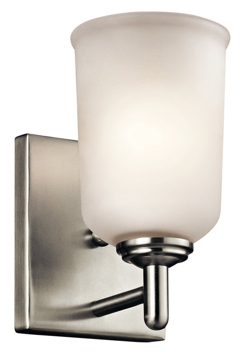 Kichler 45572NI One Light Wall Sconce, Brushed Nickel